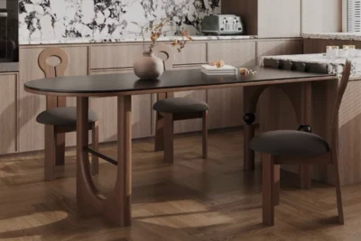 Bàn ăn trung cổ cách tân Pháp, bàn làm việc, bàn trà, thủ công gỗ tự nhiên(NTTMWD00011)