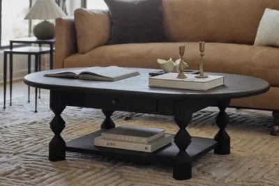 Bàn trà cổ điển Âu Mỹ gỗ tự nhiên thủ công(NTTMWD00013)