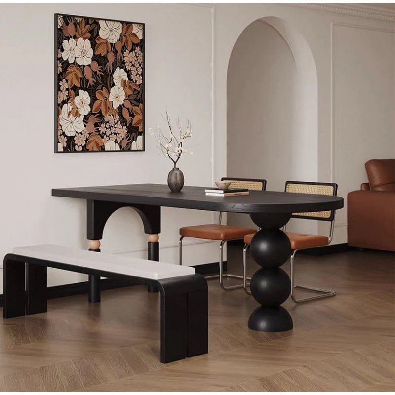 Homewood Bàn Ăn, Bàn Làm Việc Cách Tân Kiểu Pháp Gỗ Tự Nhiên Nguyên Khối(NTTMWD00002)