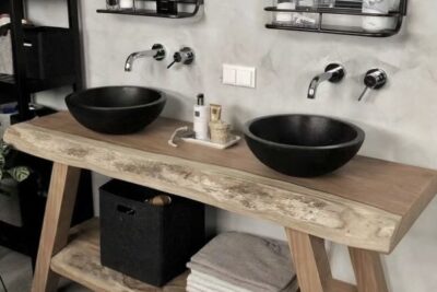 Kệ Gỗ Lũa Để Lavabo(NTTMWD00005)